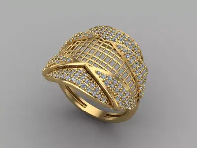 Women Ring 3DM Womens Ring 3d models 3D print model 3D print model 32