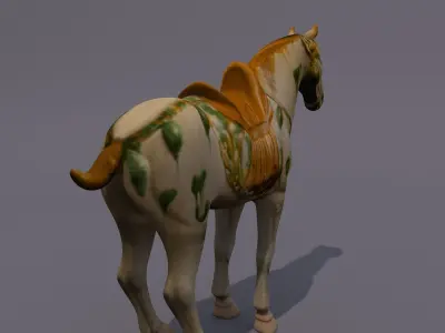 Horse Statuette N 3D model