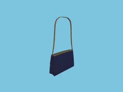 Marine Female Bag - Character Fashion Design Low-poly 3D model