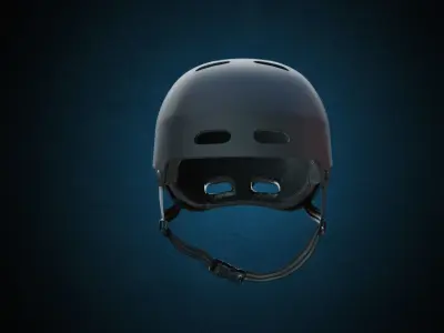 Skate Helmet Low-poly 3D model
