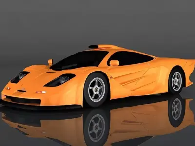 mclaren f1 Low-poly 3D model