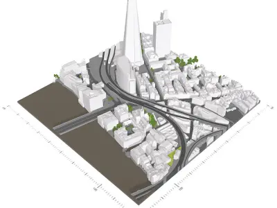 Free 3D Model of London - Sample of AccuCities Level 3 Model Free 3D model