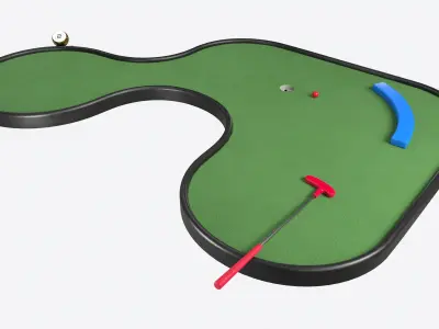 Miniature Golf Course 02 3D model