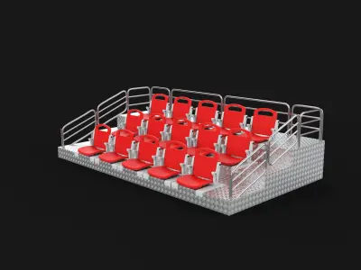 Outdoor Movable Grandstand 3D model