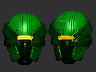 helmet high poly sculpt 3d printable 3D model get