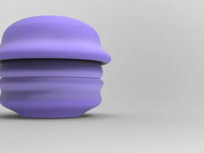 Conte Pouf Low-poly 3D model