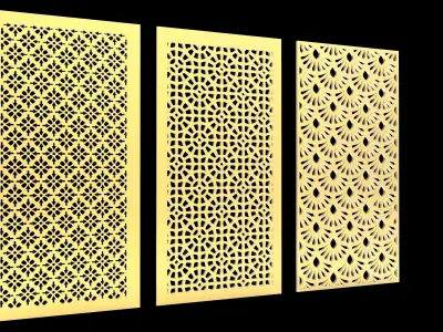 3D Model and Vector File of Cnc partation 3D model