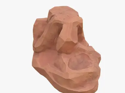  Cartoon rock 3D model