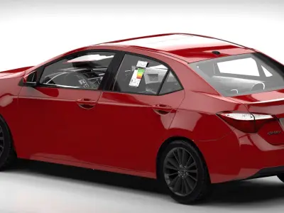COROLLA 2014 SE  Low-poly 3D model