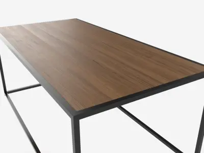 Coffee table Seaford rectangle 3D model