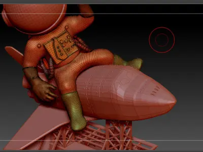 3D Sculpture Phone Stand 3D model