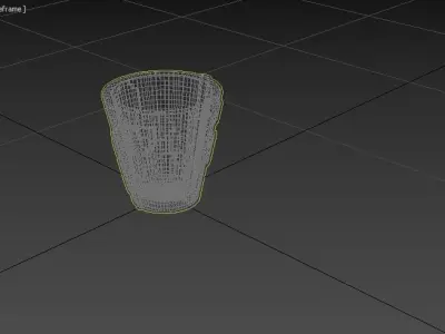 miniature flower pot 09 3D print model