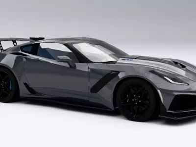 Chevrolet Corvette ZR1 2019 Low-poly 3D model