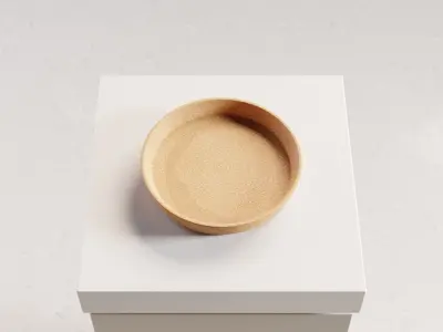 Cork Coaster for Coffee and Tea Cups Free low-poly 3D model