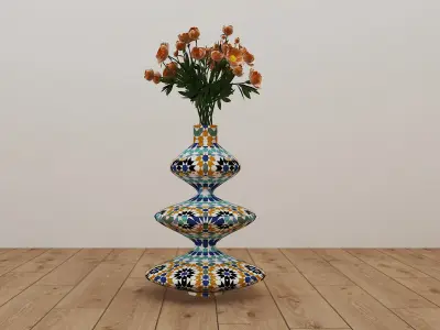  Vase  Design Low-poly 3D model