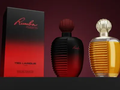 Rumba Passion Perfume Bottle Realistic for Product Visualization 3D model