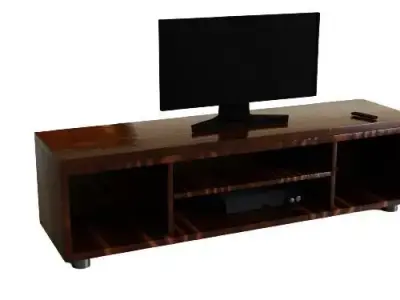 Modern TV Table Stand Free low-poly 3D model