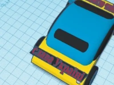 sports car 3D print model