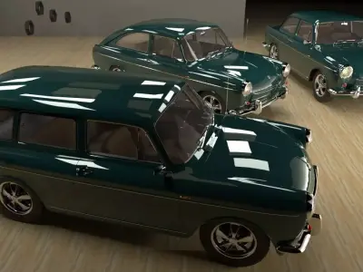 Volkswagen Type 3 3D Model Pack