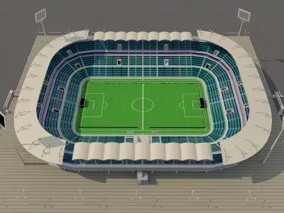 Soccer Stadium 3D model