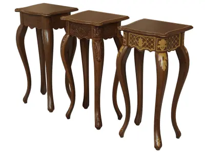 Classic side table 400  Low-poly 3D model