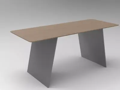Losk Dining Table Low-poly 3D model