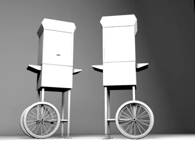 Popcorn Car 3D model