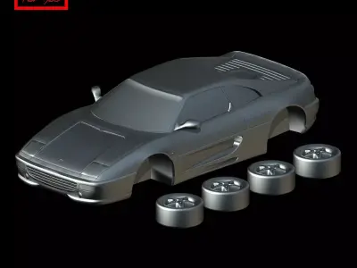 Ferrari F355 Berlinetta 1994 3D print model