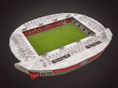 Langtree Park Low-poly 3D model