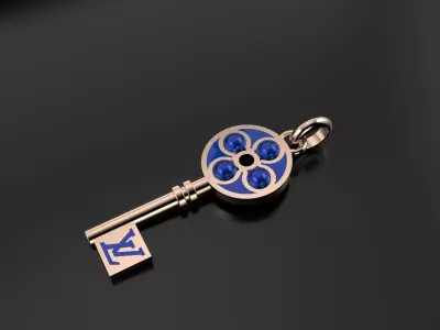 Louis Vuitton Key pendant 3D print model