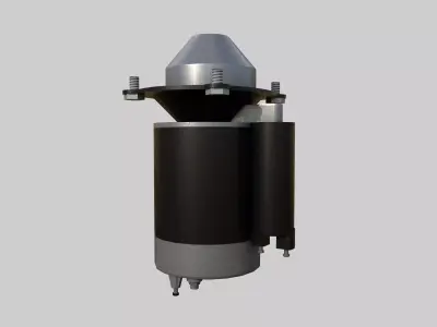 Starter Motor Low-poly 3D model