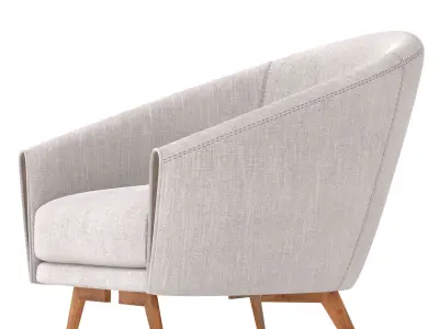 Saddle Armchair 3D model