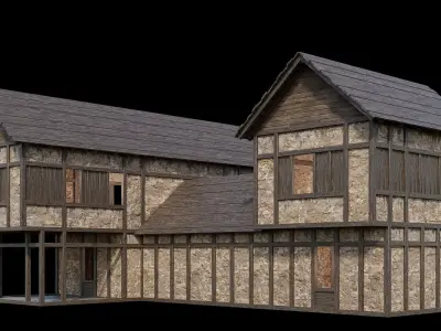 Medieval Village Pack  - 5 Assets - 4K Textures Game Ready Low-poly 3D model shop