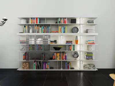 Taschen collection five different colored books 3D model