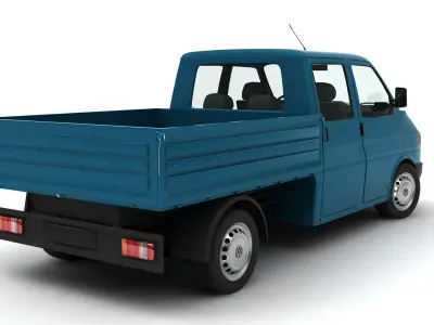 volkswagen transporter pick up 3D model