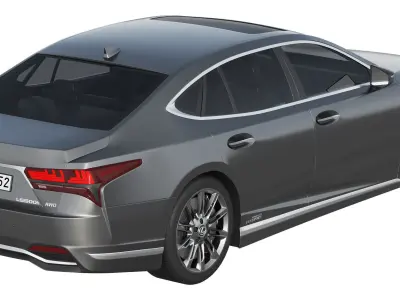 Lexus LS500h Hybrid 2022 3D model