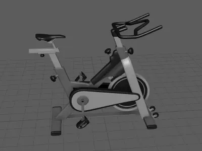 Exercise Cycle Low-poly 3D model
