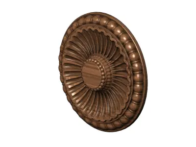 Classical ceiling medallion and Rosette 3D print model