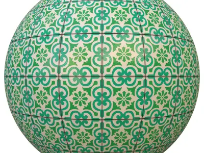 tile patterned 91-seamless-4k-pbr  3D model