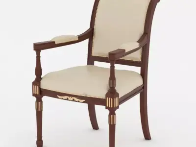 Luxury Armchair For Meeting Room 3D model