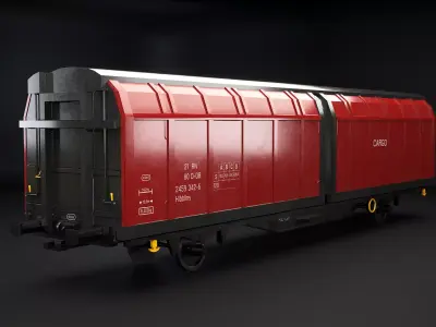 Hbblins Cargo Railcar Low-poly 3D model