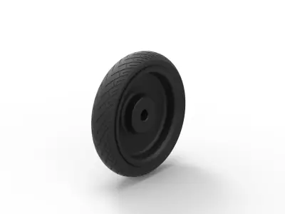  Car wheel 3 3D print model