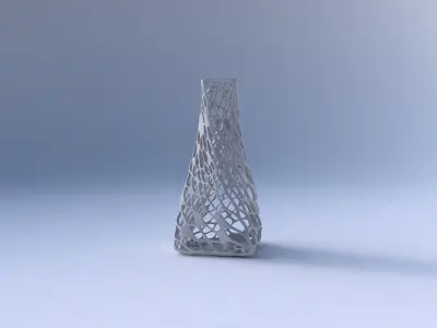 Vase twisted squeezed quadratic with twisted dense organic la... 3D print model