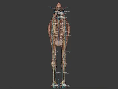 Camel Low-poly 3D model 7