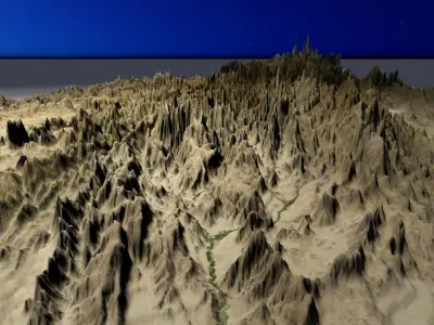 Afghanistan   3D Topography model Free 3D model