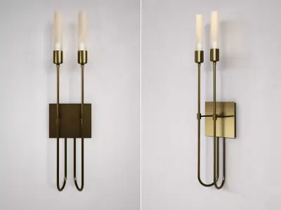 Lisse 2 Light Sconce 3D model