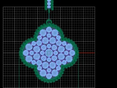 Clover diamond pendant nice design 3D print model