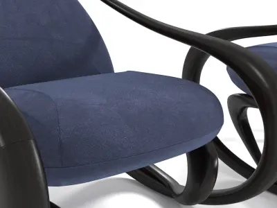 Rocking armchair Move-DrW-BlV 3D model