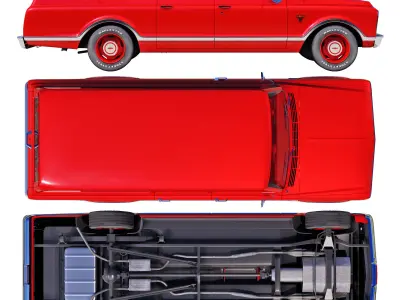 Chevrolet suburban 1967 3D model