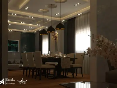 Modern Reception 3D Model 3D model